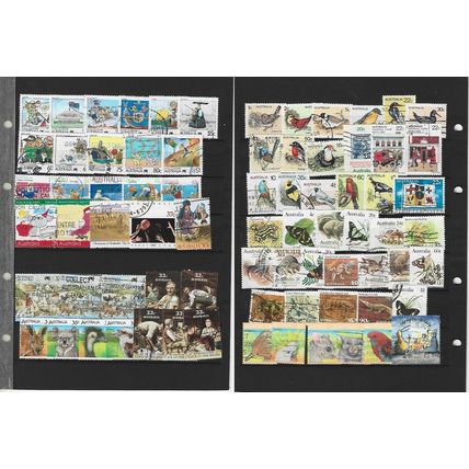 Australia 75 stamps with birds animals sheep shearing etc sets & part sets