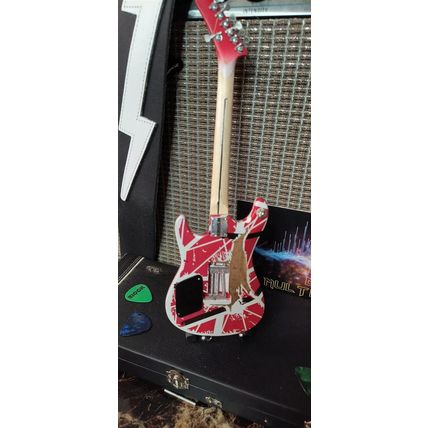 EDDIE VAN HALEN- Red/White "5150" 1:4 Scale Replica Guitar ~Licensed~