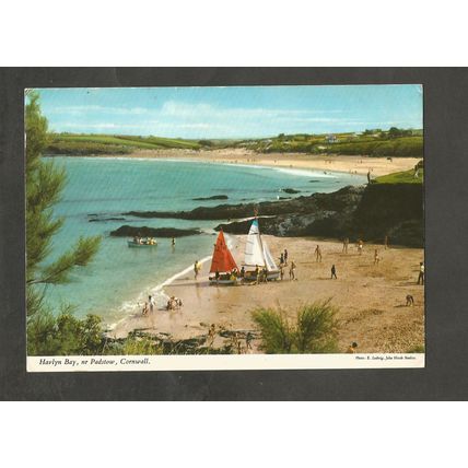 Postcard Cornwall Padstow John Hinde 2DC501 Harlyn Bay