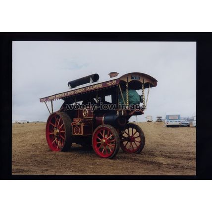 tz0062 - Showmens Traction Engine - Joseph Brewer, Golden Gallopers - photo 7x5