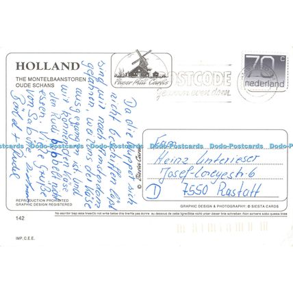 D031066 Amsterdam. Holland. The Montelbaanstoren Oude Schans. Paper Mill Cards.