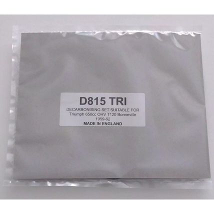 Decarbonising Decoke Gasket Set Triumph 650cc OHV T120 1959 to 1962 D815