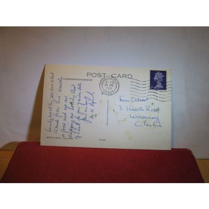 NORTH SANDS, SALCOMBE Devon used vintage postcard 1968 pm =