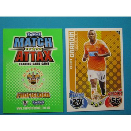 86. Elliot Graham - Blackpool - Match Attax 2010/11 Football Card EF1
