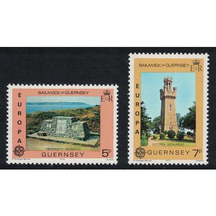 Guernsey Monuments Europa CEPT 1978 2v 1978 MNH SG#165-166 Sc#161-162