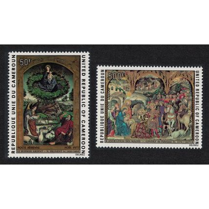 Cameroun Paintings Christmas 2v 1975 MNH SG#762-763