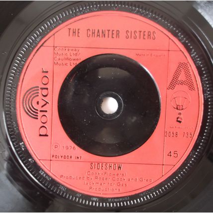 The Chanter Sisters - Sideshow - 7" Vinyl - 1st Pressing - Excellent