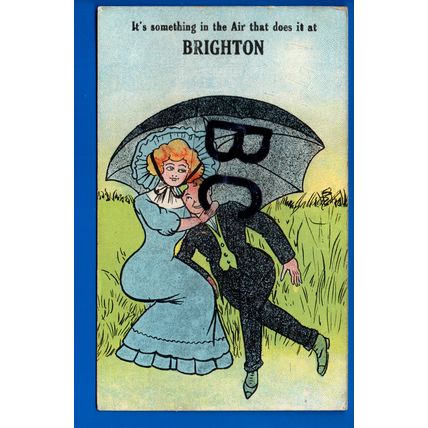 Comic Postcard Its Something In The Air That Does It At Brighton Sussex Nr Hove