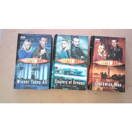 Doctor Who 3 Hardback Novels Bundle (2005) 9th Doctor & Rose - BBC Books