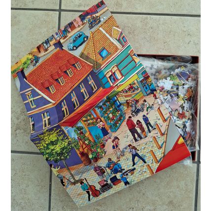 Small Town Life 1000 piece jigsaw puzzle