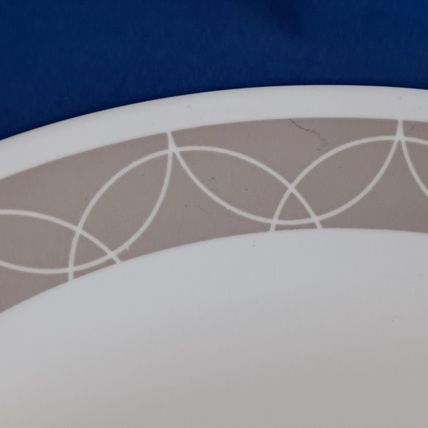 Lot 4 Corelle SAND SKETCH Dinner PLATES 6 3/4 Salad Dessert Livingware Salad