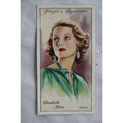 1934 Players Film Stars 2nd Series No. 1 Elizabeth Allan