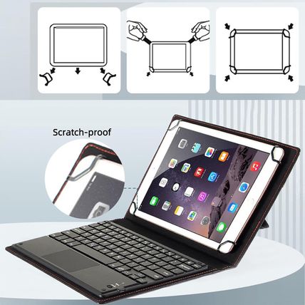 Universal Tablet Keyboard Case 9"-11" Inch with Touchpad, 2-In-1 Bluetooth Wirel