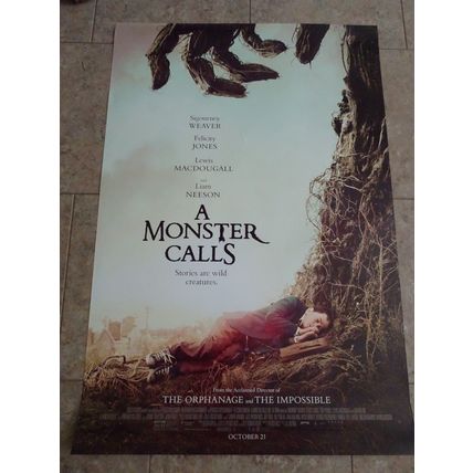 A Monster Calls - Movie Poster with Lewis MacDougall as Conor - Advance w credit