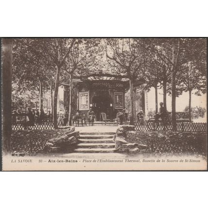 Buvette de la Source de Saint-Simon, Aix-les-Bains, c1910s - Berthaud Frères CPA