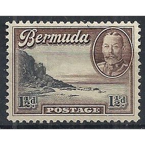 Bermuda 1936 SG100 1 1/2d Black & Chocolate Mounted Mint ...