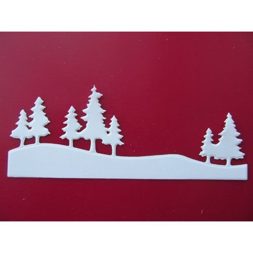 6 x Die Cuts Scenic Pines