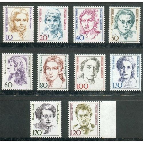 Germany stamps 1986 - Famous German Women MNH collection