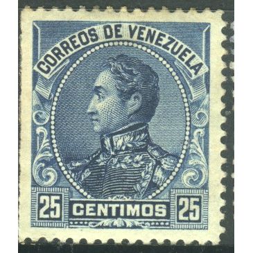 Venezuela 1899 - SG181 - 25c blue - Bolivar - MH