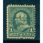 Used 279 1c Benjamin Franklin Average M04324