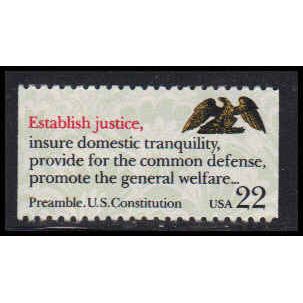 2357 22c Establish Justice Fine MNH BPS W5472