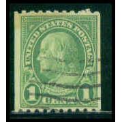 Used 597 1c Benjamin Franklin Fine M09801