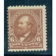 256 6c James Garfield Average MNH C1850