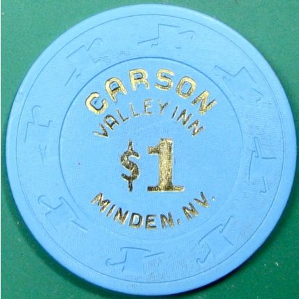 Carson Valley Inn. $1 Casino Chip. Minden, NV. Y43.