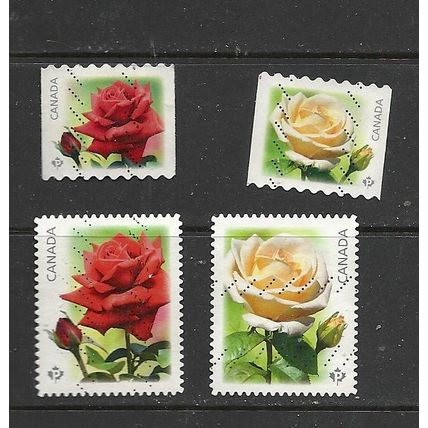 2014 - Canada - Roses - Set - Used