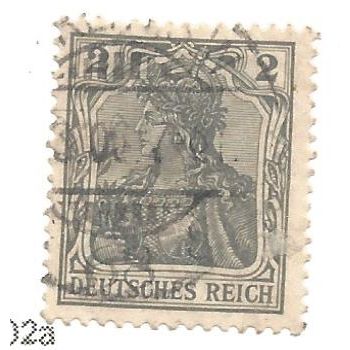 GERMANY EMPIRE #80 VERY NICE GREY 2 Pf USED