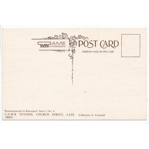 Rickmansworth LNWR Railway Station Hertfordshire Reproduction Postcard