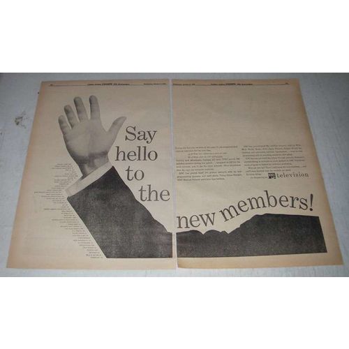 1956 NBC Television Ad - Say Hello to the New Members