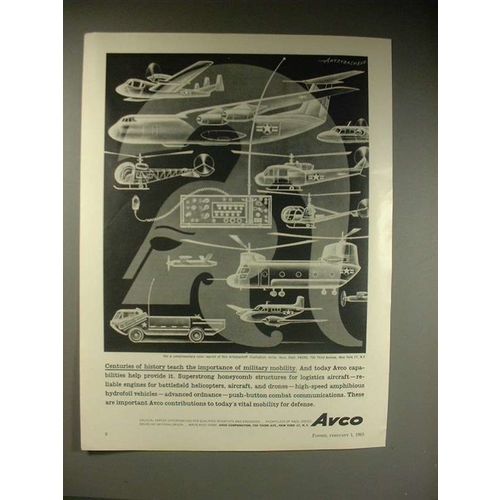 1963 Avco Ad w/ art by Artzybasheff - Military Mobility