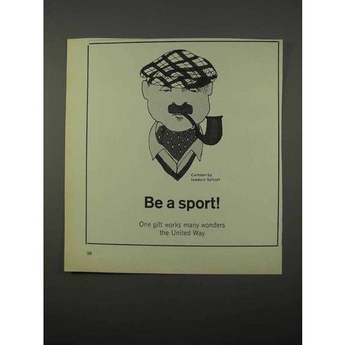 1966 United Way Ad - Cartoon by Isadore Seltzer