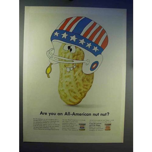 1966 Skippy Peanut Butter Ad - Are You All-American Nut