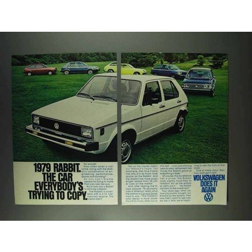 1979 Volkswagen Rabbit Ad - Everybody's Trying to Copy
