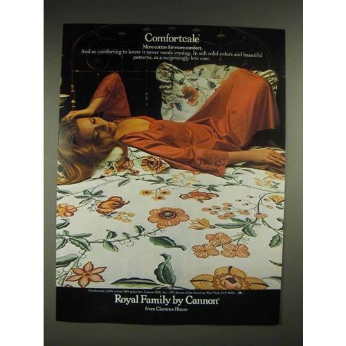 1980 Royal Family by Cannon Linens Ad - Comfortcale