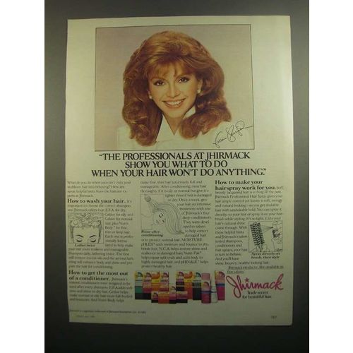 1984 Jhirmack Hair Products Ad - Victoria Principal