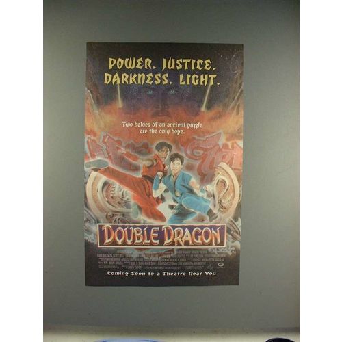 1994 Double Dragon Movie Ad - Power, Justice