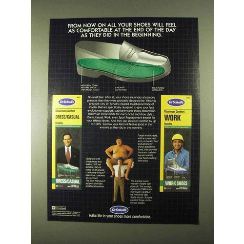 1994 Dr. Scholl's Insoles Ad - Feel As Comfortable
