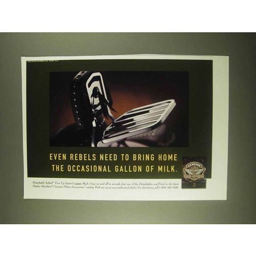 1997 Harley-Davidson Detachable Softail Two-Up Sport Luggage Rack Ad