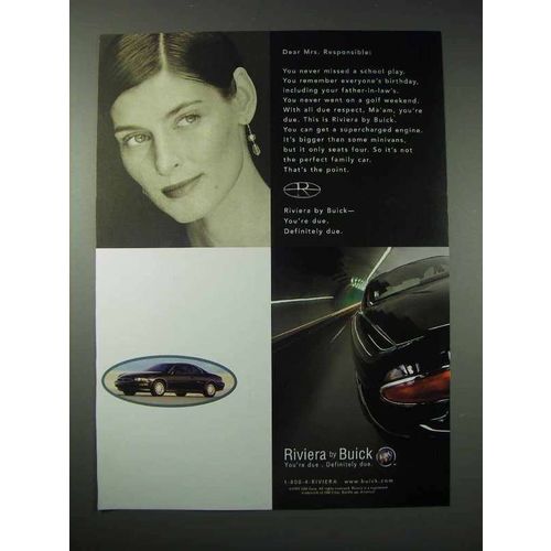 1997 Buick Riviera Car Ad - Dear Mrs. Responsible