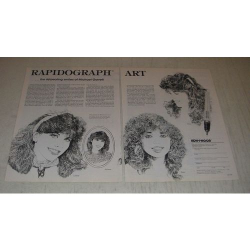 1991 Koh-i-noor Rapidograph Technical Pens Ad - smiles of Michael Garrett