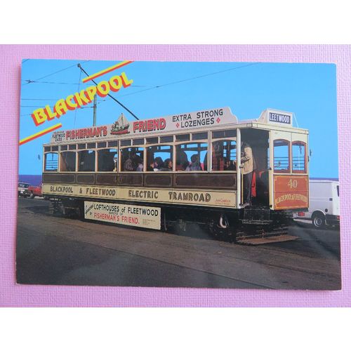 Blackpool Vintage Tram, Lancashire, Postcard #19