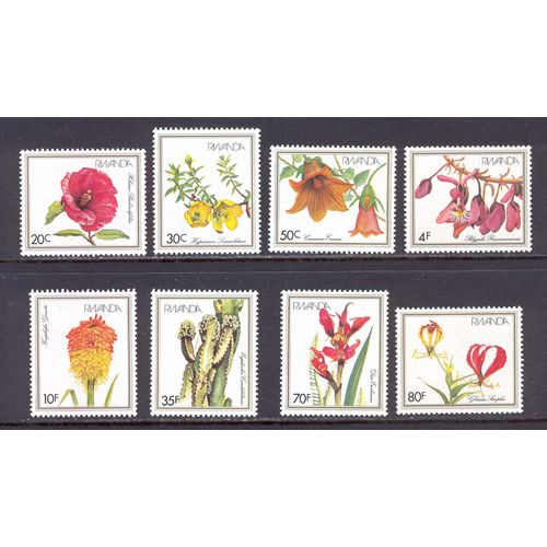 Rwanda 1982 Flowers MNH