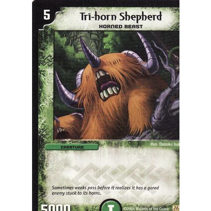 Duel Masters Trading Cards 109/110 Tri-Horn Sheperd