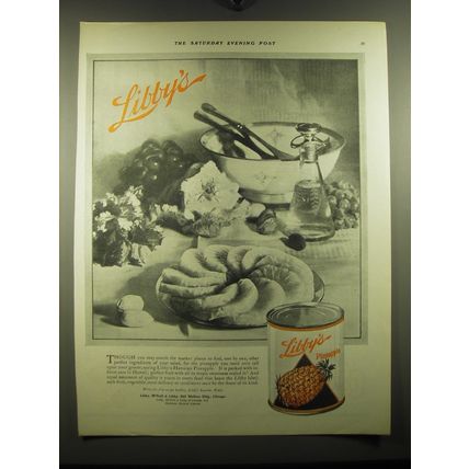 1923 Libby's Pineapple Advertisement