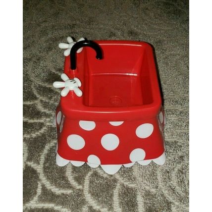 DISNEY DISNEYLAND MINNIE MOUSE SKIRT SHAPED BOWL SINK TUB CONTAINER~NEW~