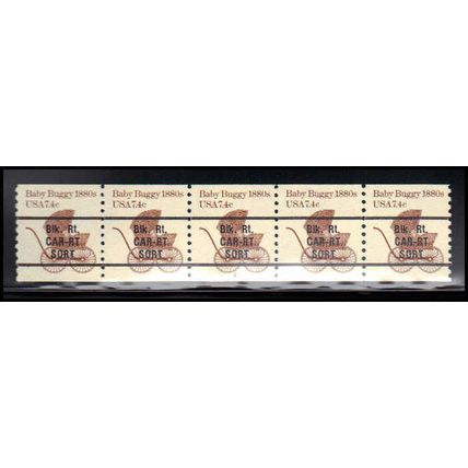1902a 7.4c Baby Buggy Fine MNH Dry Gum PNC 2/5 X1435