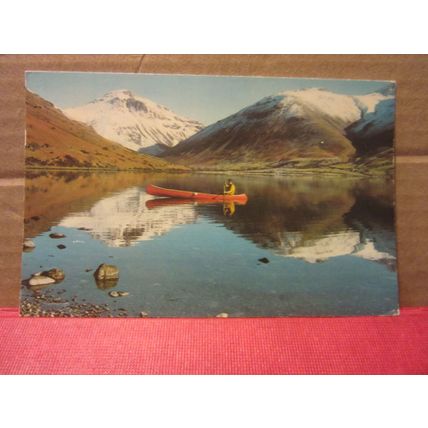 WASTWATER and GREAT GABLE, CUMBERLAND used postcard 1978 pm =